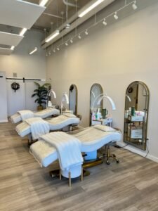 Private treatment area at LashLuv Beauty Bar in Bothell, WA — serving clients from Kenmore, Kirkland, and Mill Creek