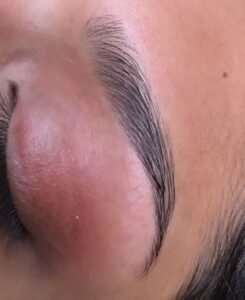 Brow shaping and tint by esthetician in Bothell, WA at LashLuv Beauty Bar