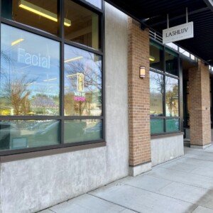 LashLuv Beauty Bar Bothell WA retail storefront facade entry street view